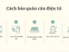 Cách bảo quản cân điện tử
