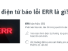 Cân điện tử báo lỗi ERR là gì? Cách xử lý nhanh tại nhà