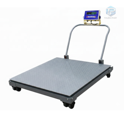 Cân sàn điện tử gắn bánh xe đẩy 1.5 tấn BDC - 8280E Nhật bản