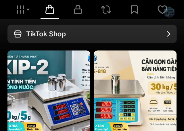 Mua cân điện tử Thuận Phát trên TikTok Shop: Xem mẫu, chọn cân và đặt hàng
