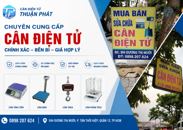Cân điện tử giá rẻ Quận 12 – Mua chính hãng, bảo hành uy tín